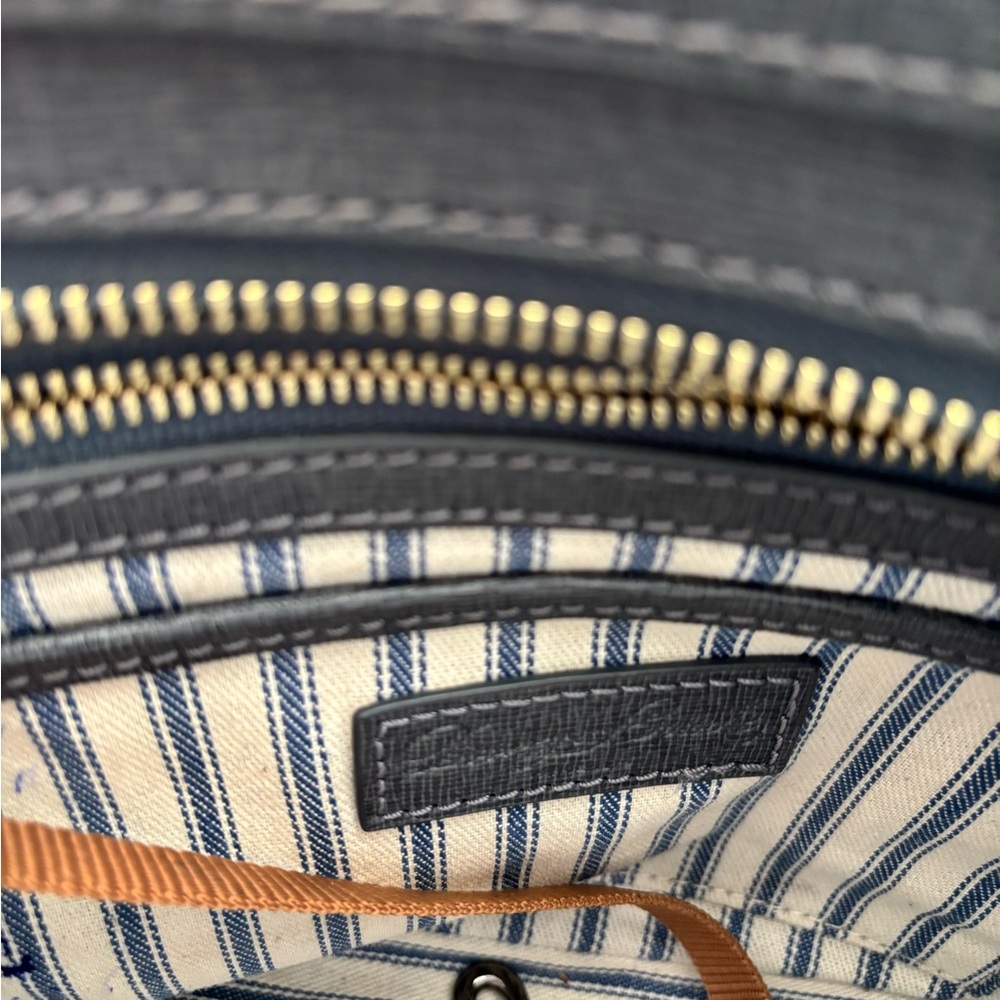 Dooney & Bourke dark gray Saffiano Crossbody with Gold Hardware - Picture 6 of 9